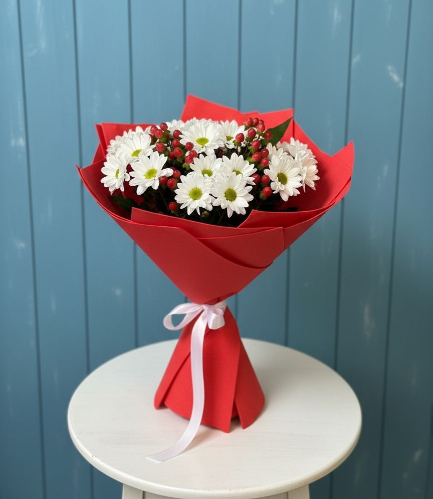 Букет цветов из: Хризантемы в Фельдмаршальском