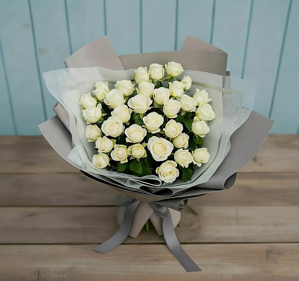 Букет Белоснежная нежность в Фельдмаршальском