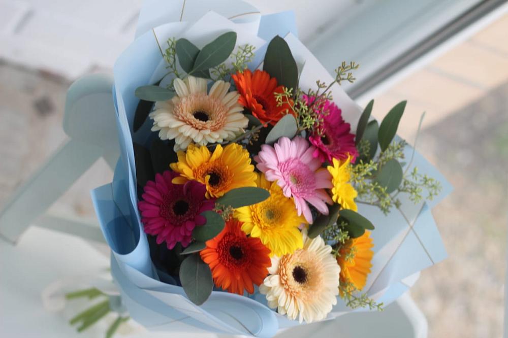 Букет цветов из: Герберы в Фельдмаршальском