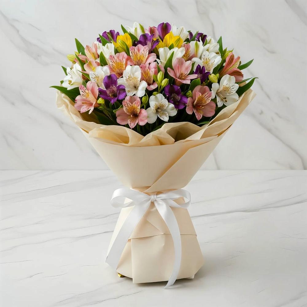 Букет цветов из: Альстромерии в Фельдмаршальском