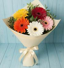 Букет цветов из:  Герберы в Фельдмаршальском
