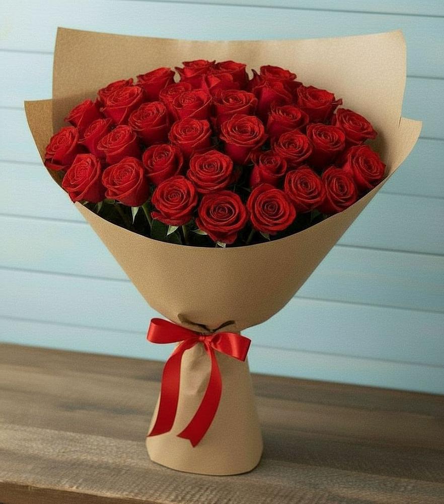 Букет Красные розы Милано в Фельдмаршальском