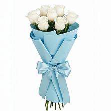 Букет 7 белых роз Проуд в Фельдмаршальском