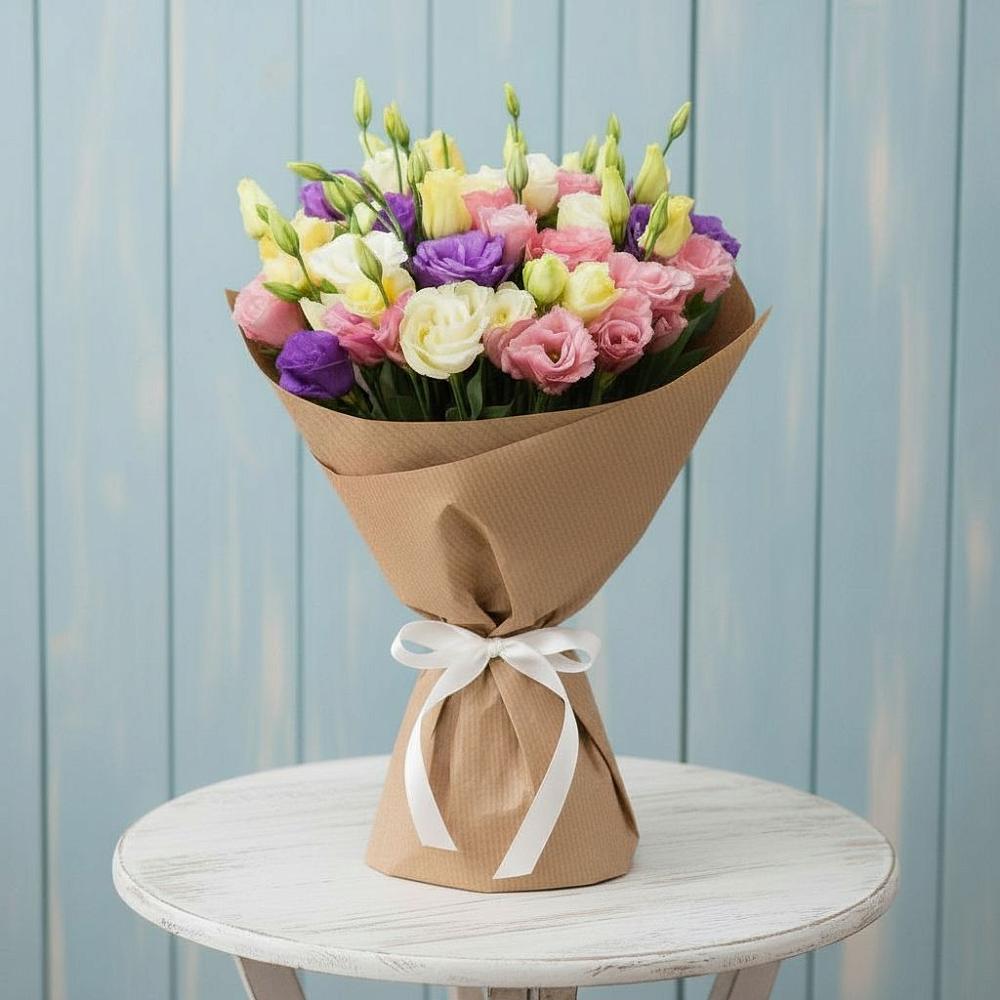 Букет цветов из: Лизиантусы в Фельдмаршальском