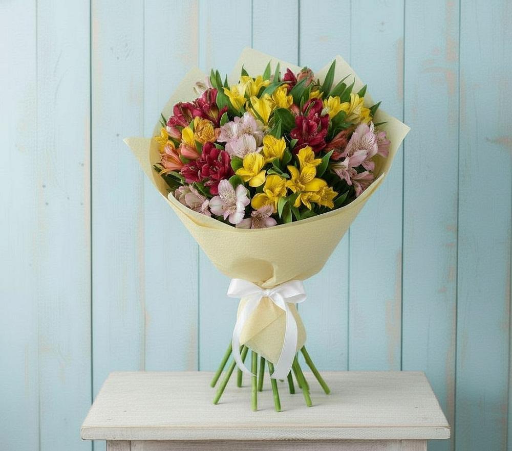 Букет цветов из: Альстромерии в Фельдмаршальском