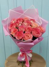 Букет 15 Розовых роз Равель #REPLACE_PRED# Фельдмаршальском