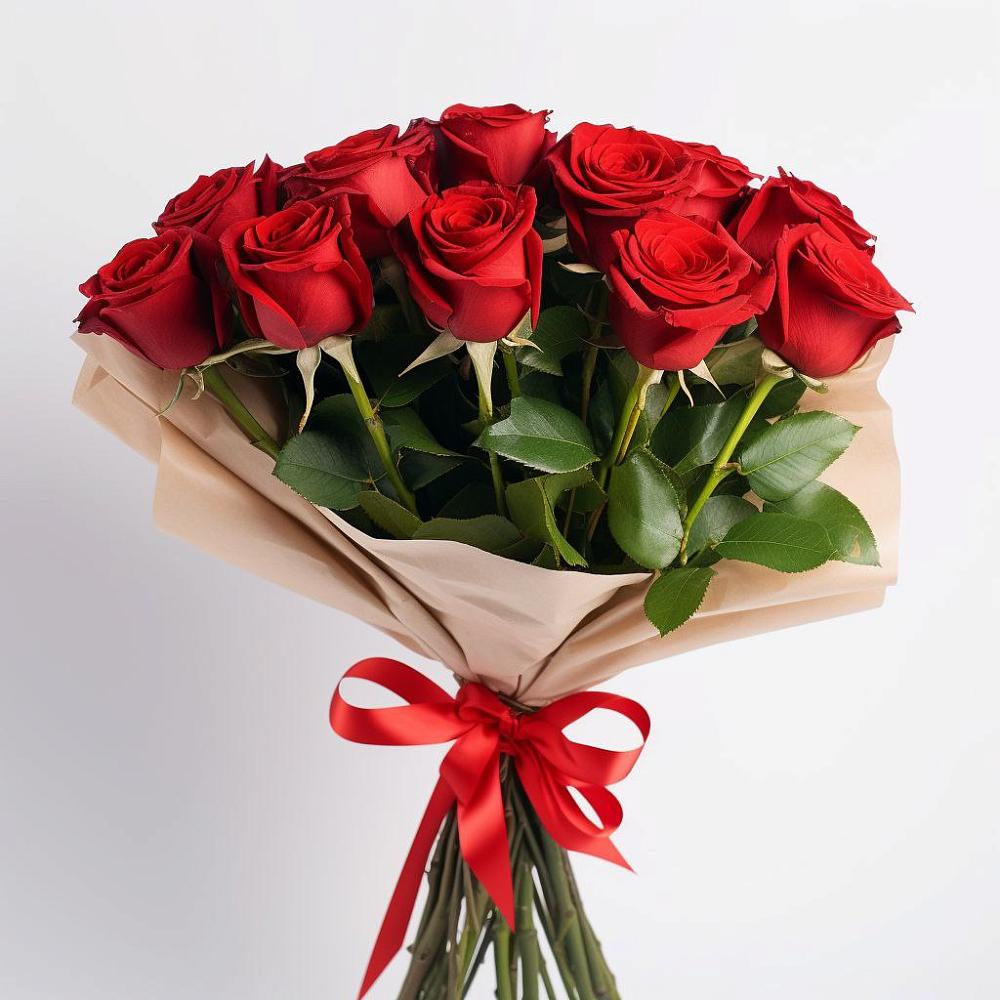 Букет 11 Красных роз Эдлесс Лав в Фельдмаршальском